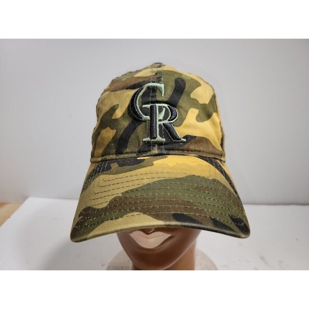New Era 9TWENTY Colorado Rockies CR Camouflage Adjustable Cap Hat